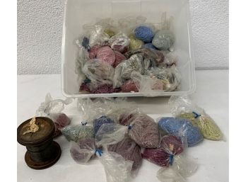 Group Lot Bags Of Jewelry Beads