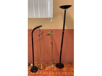 Group Lot Of Floor Lamps