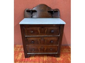 Victorian Wash Stand With Marble Top