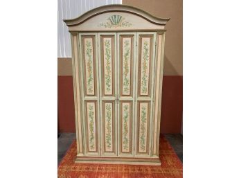 Vintage Painted Double Doors Cabinet