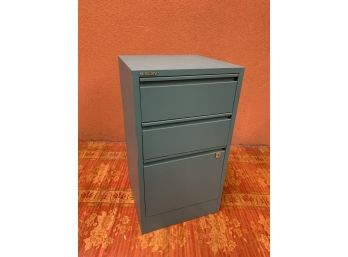 Bisley Blue  3-Drawer Locking Filing Cabinet