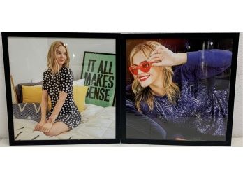 Pair Of Black Frame Prints