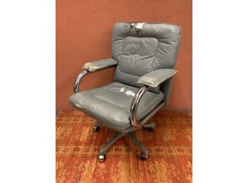 Vintage Mariani Chrome Base Office Chair