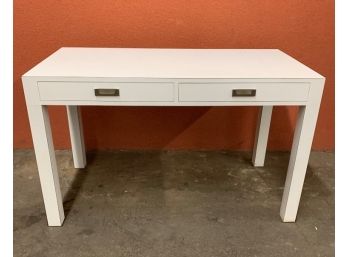 2 Drawer White Desk