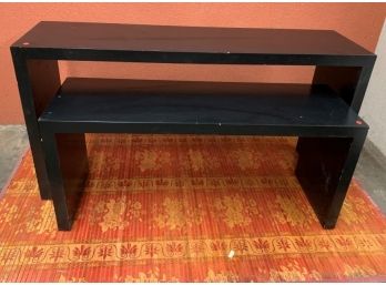 Black Nesting Wooden Display Tables, Rectangular