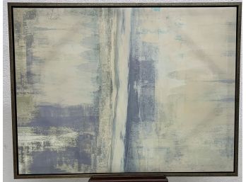 Framed Unsigned Modern Artwork -grey & Blue