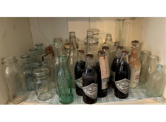 Group Lot Of Vintage Bottles