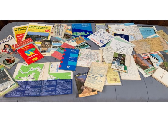Group Lot Of Old Maps