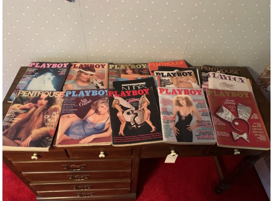 12 Vintage Playboy Magazines