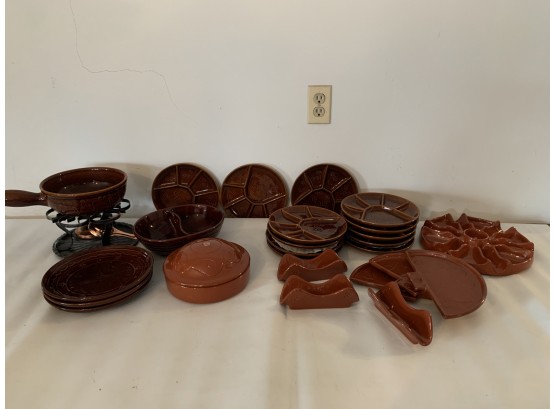 Shelf Lot Of Stoneware