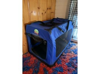 Go Pet Club Portable Soft Blue Dog Crate