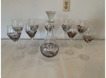DAQQ Red Wine Glasses And Decanter