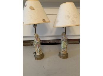 Pair Of Boudoir Lamps