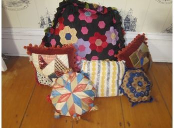 Group Lot Of Vintage Pillows