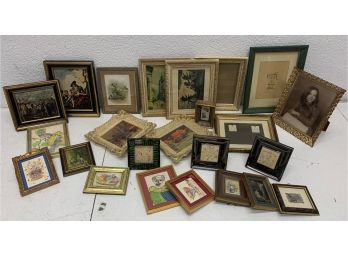 Group Lot Of Vintage Picture Frames