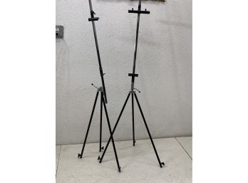Pair Of Vintage Italy Picture Tripod Stands