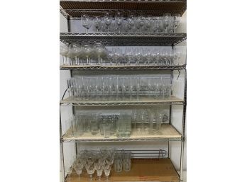 Rack Lot -Glassware