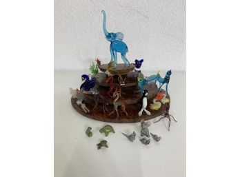 Group Lot Of Glass Figurines