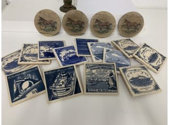 Group Lot Of Vintage Coasters