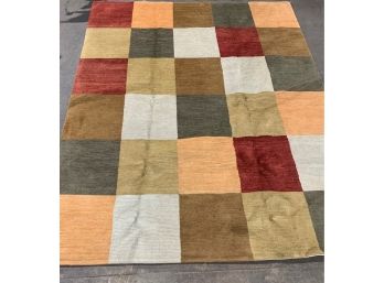 Multi Color Carpet Tiles-Wool -120 X 35 1/2'