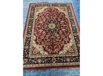 Woven Barclay Medallion Kashan Traditional Persian Floral Plush Area Rug 5' X 7'