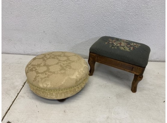 Two Vintage Foot Stool