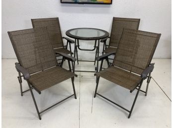 Patio Folding Table And Folding Chairs
