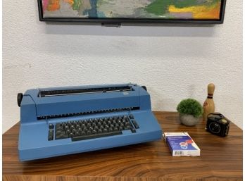 Vintage  IBM Selectric II Typewriter-Blue