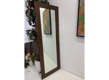 Tall Wood Frame Mirror