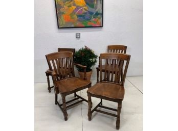 Set Of 4 Murphy 9260 Wooden Chairs
