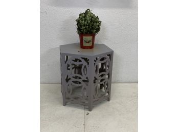 Gray Blue Accent Stand
