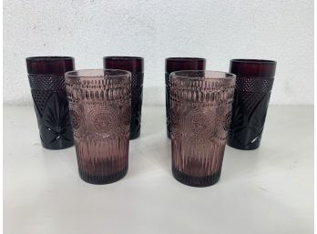 Ruby Red Cristal D'Arques - Durand Glass Tumblers