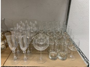 Shelf Lot -Glassware