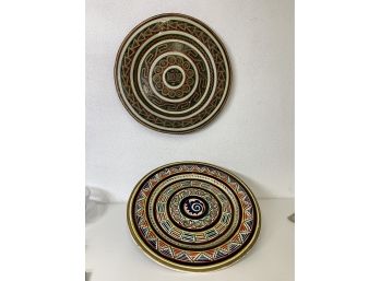 Pair Of Large Vintage Mexican Chargers-24' Round