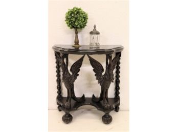 Vintage Carved Table With Carved Birds