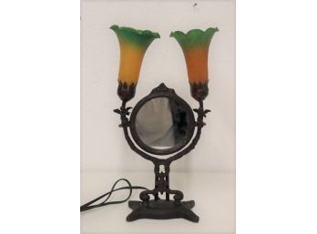 Single Mirror With 2 Lights -17 1/2'H
