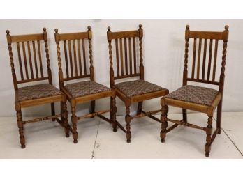 Set Of Vintage Oak Chairs