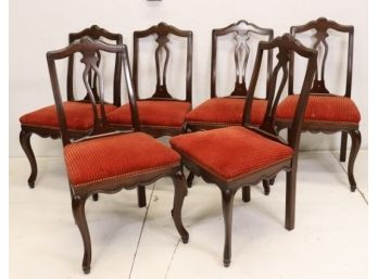 Set Of 6 Mahogany Dinning Chairs