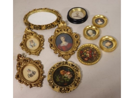 Group Lot Of Small Vintage Frames