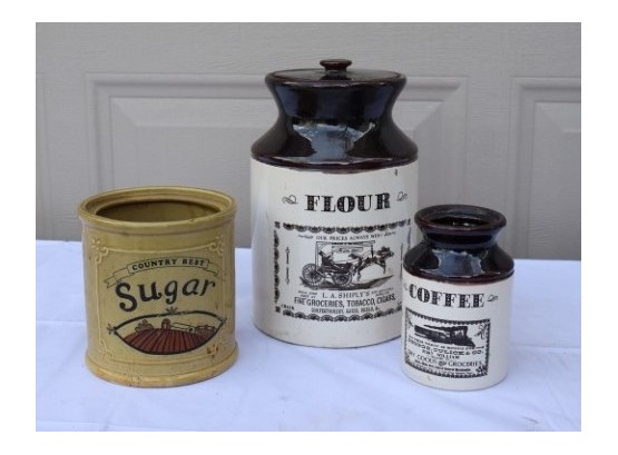 3 Vintage Canisters