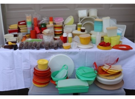 Large Collection Of Vintage Tupperware