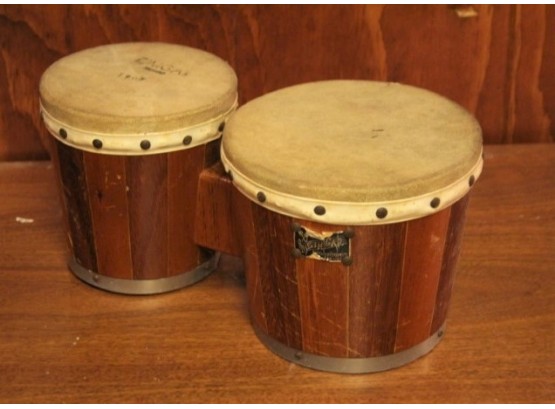 Zim Gar Wood Bongo Drums - Vintage