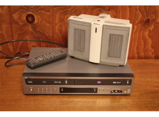Go Video DVD And VCR Player & Holmes Twin Ceramic Heater
