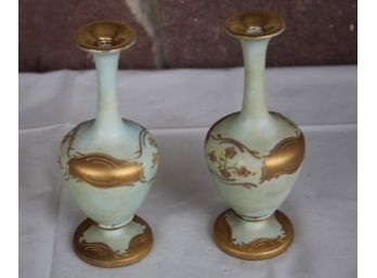Pair Of Porcelain Bud Vase -small