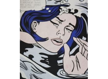 Roy Lichtenstein 'Drowning Girl'  Museum Publication Poster