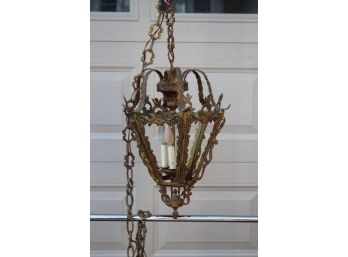 23' Vintage Chain Hanging Light Fixture