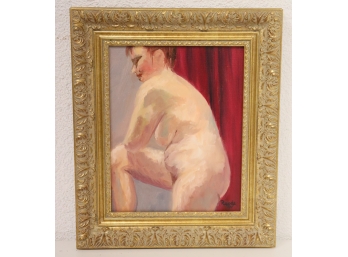 Small Unsigned Artwork Of A Nude