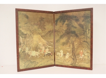 Pair Of Oriental Panel