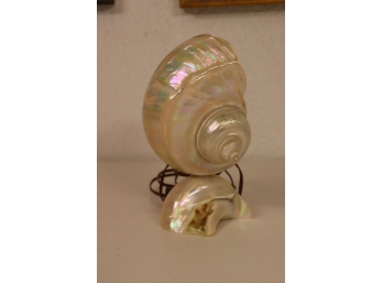 Small Vintage Sea Shell Lamp -8.5'