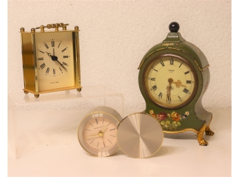 Three Dresser Clocks